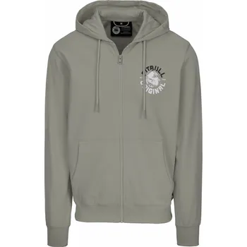 Pánská mikina PitBull West Coast - pánská KPZ mikina DOG SD šedozelená M