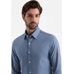 Ombre Košile OM-SHCS-0175 Modrá Slim Fit S