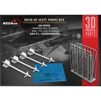Plastikový model RESARM 1/48 AIM-9L Sidewinder (4 pcs.)