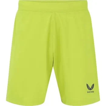 Pánské kraťasy Pánské fotbalové šortky CASTORE TOP SHORT S Žlutá, Tmavě modrá