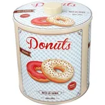 KOOPMAN KOOPMAN, 55110 Dóza DONUTS Ø 13,5 x 18 cm, dekor č.1 - krém okraje