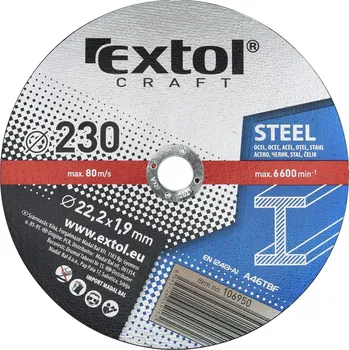 Řezný kotouč Extol Kotouč řezný 230x1,9x22,2mm na ocel a nerez