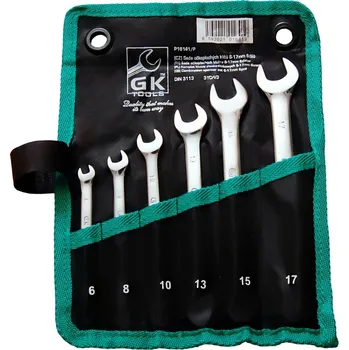 Ruční nářadí Sada očkoplochých klíčů 6-17 mm 6 dílů matný chrom-obal