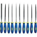 Extol Sada jehlových pilníků s plastovou rukojetí, 10ks 150mm