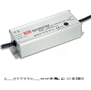 Napájecí zdroj pro osvětlení Mean Well HLG-60H-C700A Proudový zroj pro LED 60W