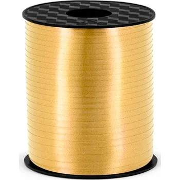 Stuha Plastová stuha zlatá - 225 m