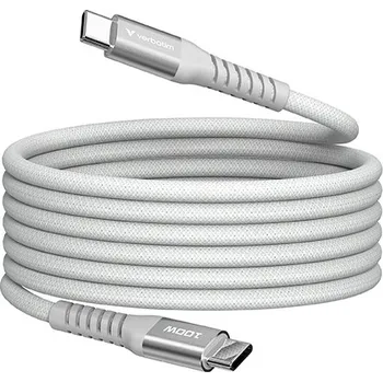 Datový kabel Verbatim USB kabel USB C samec - USB C samec, 100W, 1.2m, magnetický, šedý, box, 31854
