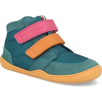Barefoot dětské kotníkové boty Blifestyle - OtterStyle TEX petrol zelené Velikost: 24