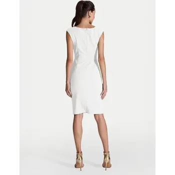 Dámské šaty Swing Koktejlové šaty 5AI16700 Bílá Slim Fit 42