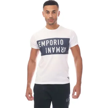 Oblečení a móda Tričko Emporio Armani White Navy 1094271 S