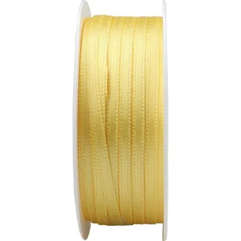 Stuha STUHA a. s. Dobruška Atlasová stuha 3 mm 108243 světle žlutá 20 m