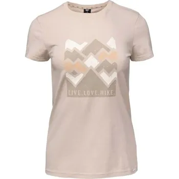 Dámské triko Hi-Tec LADY ALDIS SP M Béžová, Bílá
