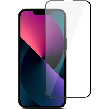 Tvrzené sklo WENCY 5D pro Apple iPhone 15 Pro - černý rámeček - čiré