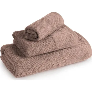 Ručník Ručník LOREN se sametovým okrajem - pudrový Rozměr ručníku: 50x90cm