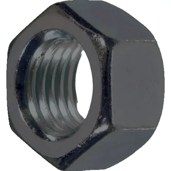 Matice Matice šestihranná přesná černá bez povrchové úpravy Závit: M12