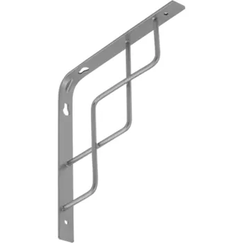 Nábytkové kování Domax WPRP 200 Konzola s geometrickou podporou stříbrná 200x200 mm