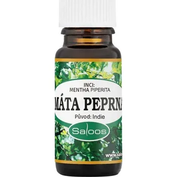 Vonný olej Saloos esenciální olej Máta peprná 10 ml 50 ml