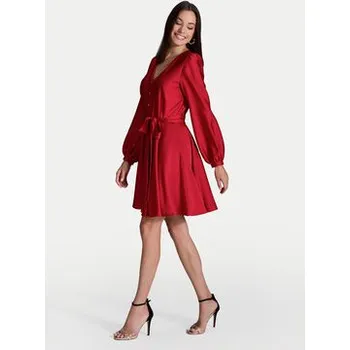 Dámské šaty Swing Koktejlové šaty 5AI13900 Červená Regular Fit 32