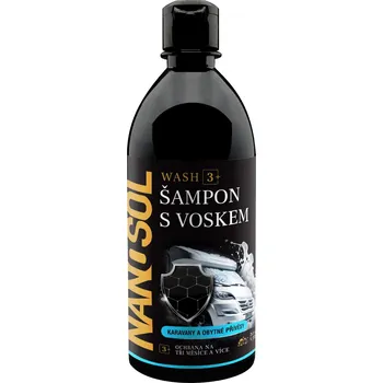 Autošampón Šampon s voskem WASH 3+ na karavany a obytné přívěsy 500ml NANOSOL