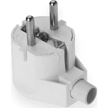 Elektrická zásuvka Vidlice 230V/16A bílá, boční vývod