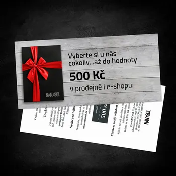 Dárkový poukaz v hodnotě 500 Kč NANOSOL