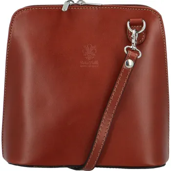 Kabelka Dámská kožená crossbody hnědá - Delami Jaime hnědá