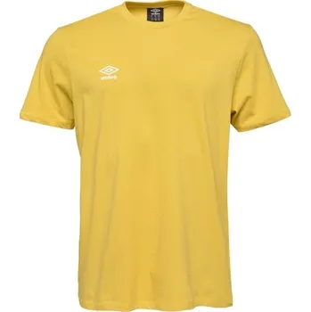 Pánské triko Umbro SPORTS ESSENTIALS TEE XXL Žlutá, Bílá