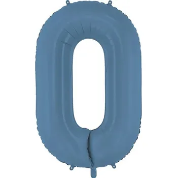 Balónek PartyDeco Balónek fóliový číslo 0 námořnicky modrá 86 cm