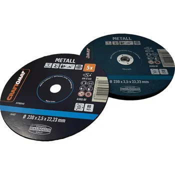 Příslušenství k brusce Craftomat Sada řezných kotoučů A30Q-BF, ø 230 × 2,5 × 22,23 mm, 6600 ot./min, 5 ks&nbsp;34688413