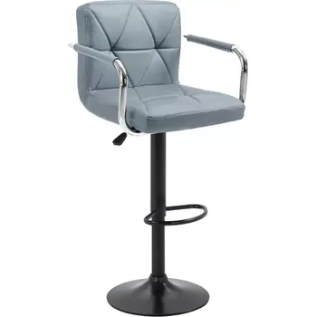 Barová židle Barová židle FABIOLA - ekokůže šedá/černá - SLEVA 3% s kodem radost25