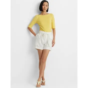 Pánské kraťasy Lauren Ralph Lauren Šortky z materiálu 200862093001 Bílá Relaxed Fit 6