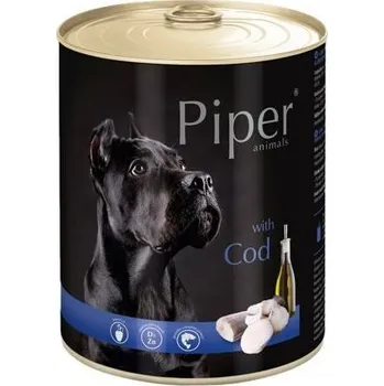 Krmivo pro psa NEW PIPER s treskou a rajčaty, konzerva pro psy 800 g