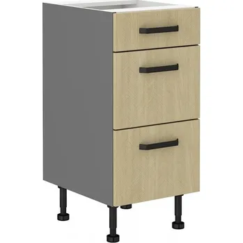 Stolarz-Lempert Kuchyňská skříňka Scandi/ANT - dolní 40 D 3S šuplíková