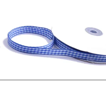 Stuha Stuhy kárované 10mm - 10m Barva: Modrá