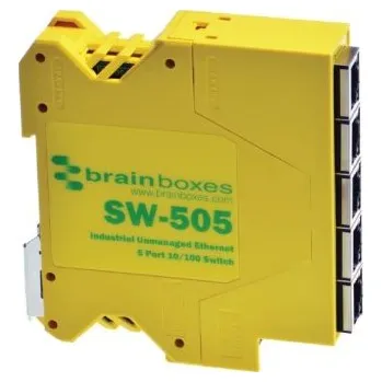 Switch Brainboxes SW-505 Industrial 10/100MBps Ethernet 5 Port Switch