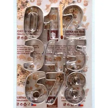 Sada vykrajovátek z nerezu - ČÍSLICE