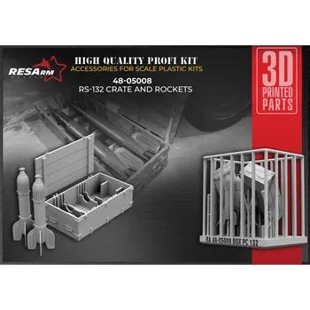 Plastikový model RESARM 1/48 Crate and Missiles RS 132