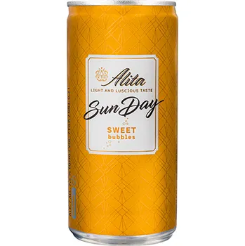Víno ALITA SunDay sweet bubbles 0,2l plech