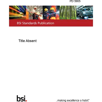 PD 5905 Title Absent Anglicky PDF