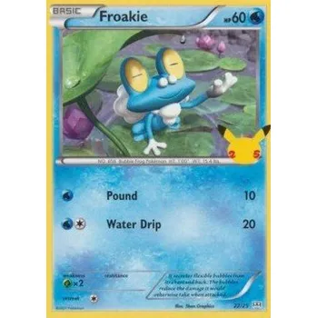 Sběratelská karetní hra Pokémon MCD25 022/025 Froakie - McDonald's 25th Anniversary Stav: Near Mint, Verze: NORMAL