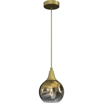 Závěsné svítidlo Monte, 1x zlaté skleněné stínítko, (fi 15cm), g