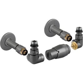 Radiátor HOPA - CLASSIC-SET, rohový ventil (Z2) - Barva - Anthracite, Varianta - Pravá RDCLASSICSETRA