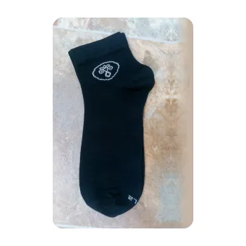 Pánské ponožky Surtex ponožky tmavé společenské kotníkové 90% merino Velikost EU: 43-46