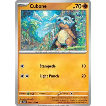 Sběratelská karetní hra Cubone 076/159 - Journey Together Typ karty: Non-Holo