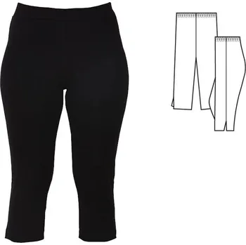 Gastro oděv (6000) REGÍNA 3/4 legíny dámské - černá - S