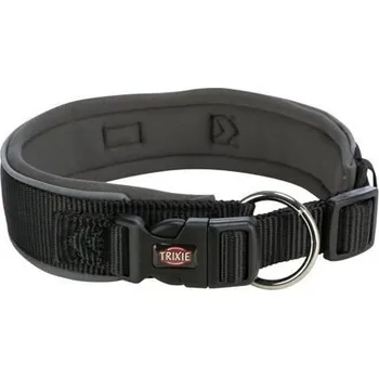 Obojek pro psa PREMIUM obojek extra široký, černá/grafit M-L: 40-48 cm/40 mm