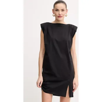 Dámské šaty Bavlněné šaty Pinko černá barva, mini, 104901 A2HE 104901.A2HE 99X, vel. XS