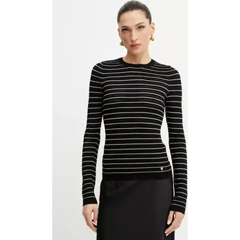 Dámský svetr Svetr Guess KYLA dámský, černá barva, lehký, W5GR14 Z3MS0 W5GR14.Z3MS0 99X, vel. S