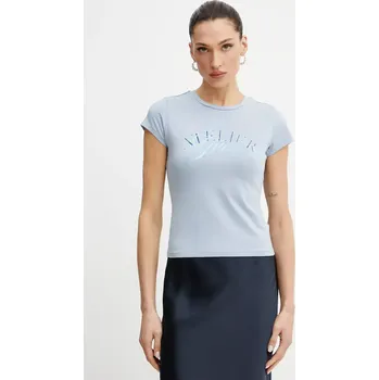 Tričko Guess modrá barva, W5GI52 K49A1 W5GI52.K49A1 55X, vel. S