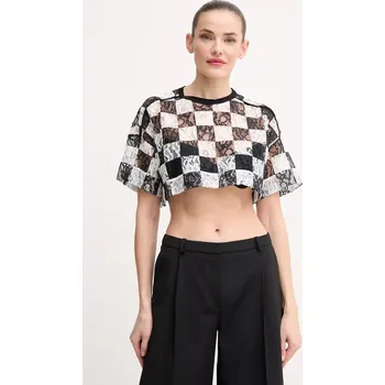 Dámská halenka Halenka Pinko dámská, černá barva, vzorovaná, 105294 A2MF 105294.A2MF 99A, vel. XS